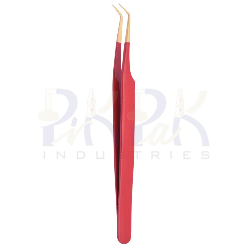 Eyelash Tweezers Gold Plated Tips