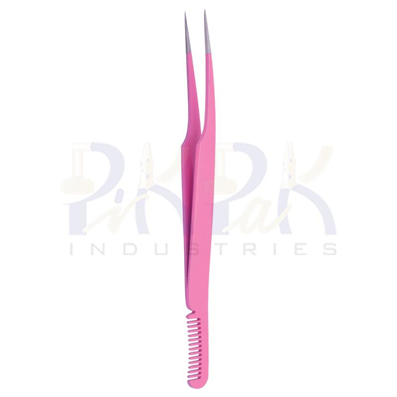 Eyelash Tweezers Pointed Tips & Comb