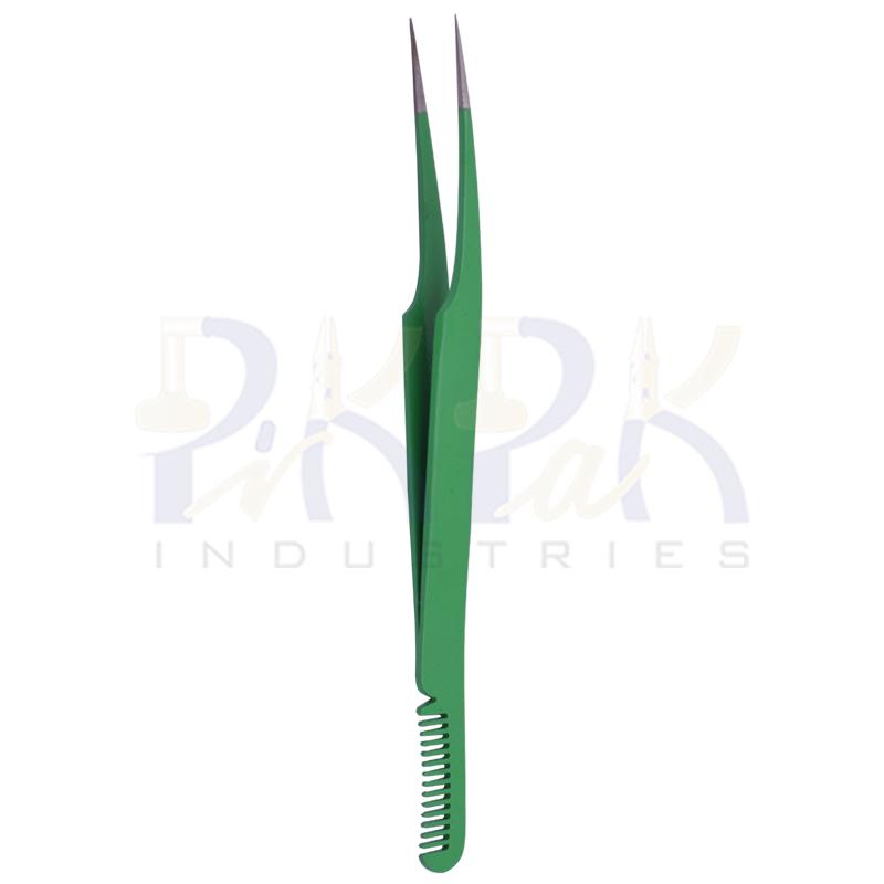 Eyelash Tweezers Pointed Tips & Comb