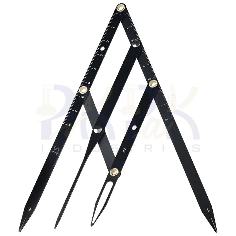 Eyebrow Ruler Divider Caliper
Black Plasma Coated