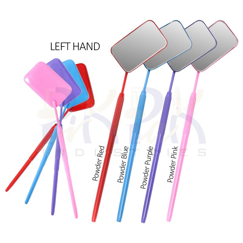Eyelash Extension/Inspection Left Hand Mirror (Square)
Set of 4 Pcs Red, Pink, Purple, Blue,
Bowder Color Coated