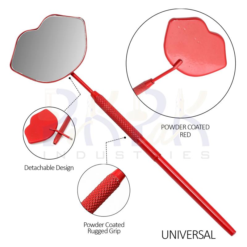 Eyelash Extension/Inspection Universal Mirror (Lip)
Red Bowder Color Coated