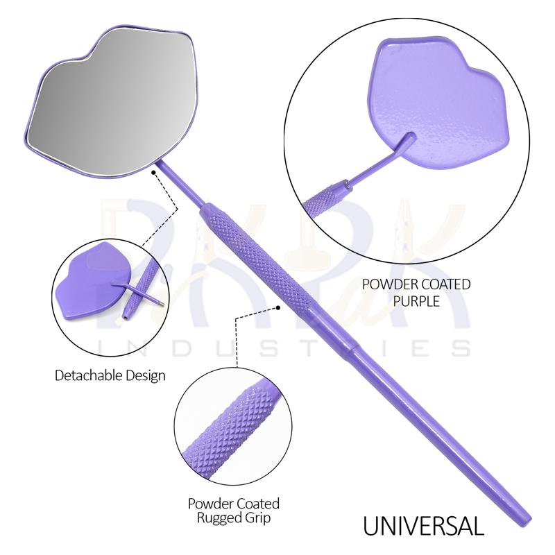 Eyelash Extension/Inspection Universal Mirror (Lip)
Purple Bowder Color Coated