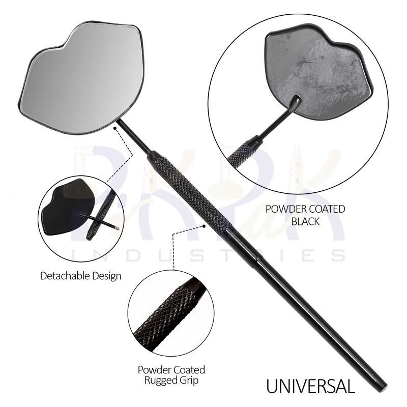 Eyelash Extension/Inspection Universal Mirror (Lip)
Black Bowder Color Coated