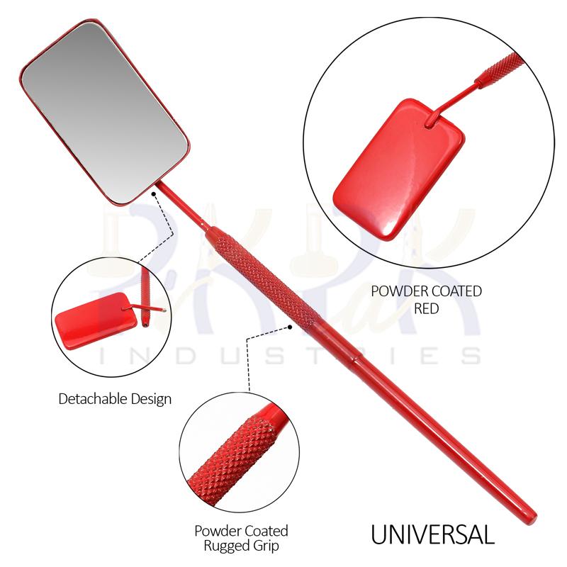 Eyelash Extension/Inspection Universal Mirror (Square)
Red Bowder Color Coated