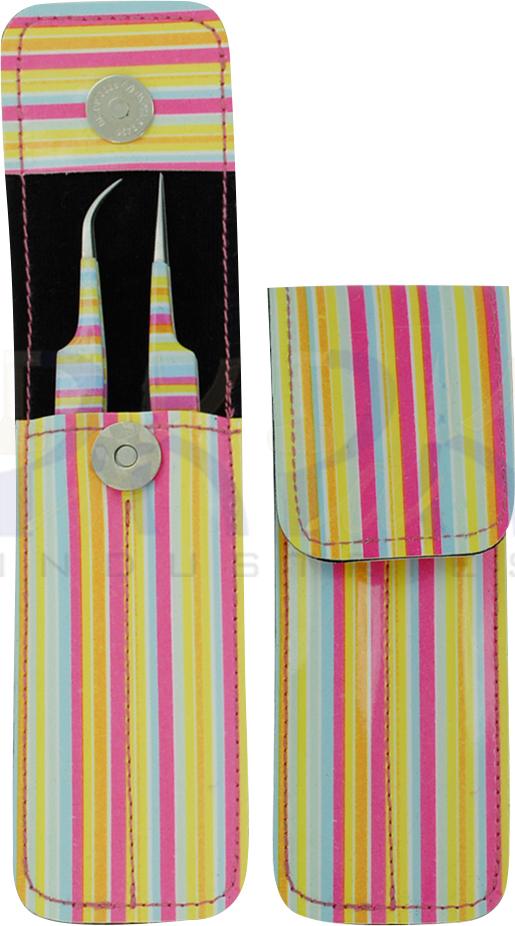 2 Pcs Eyelash Tweezer
with Pouch